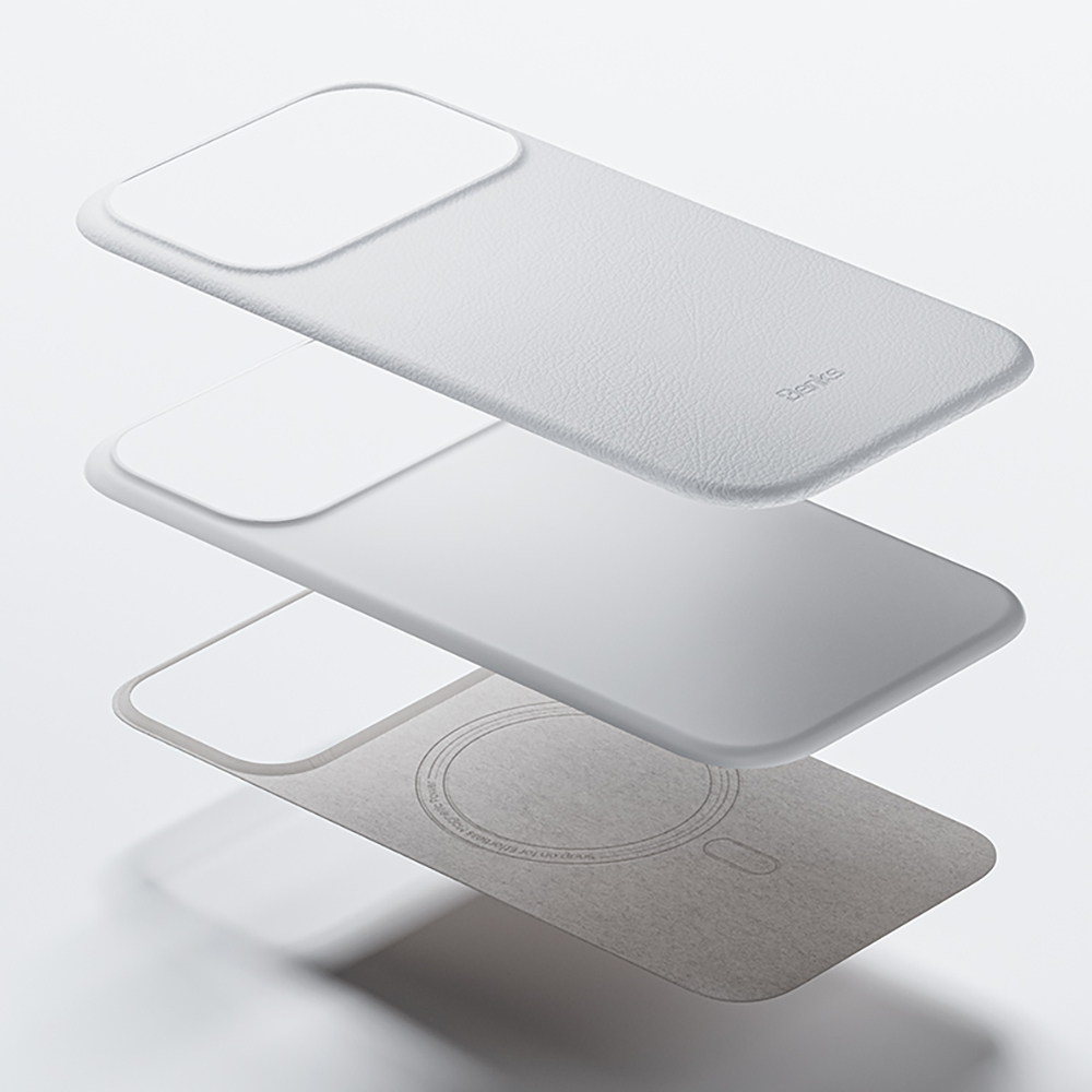 Apple iPhone 17 Pro Kılıf M-safe Şarj Özellikli Çizilmeye Dayanıklı Benks VitaPro Serisi PU Deri Kapak - 13