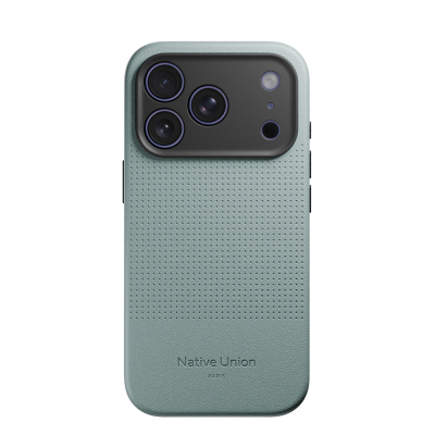 Apple iPhone 17 Pro Kılıf M-safe Şarj Özellikli Deri Dokulu Native Union 2025 Active Serisi Kapak Yeşil