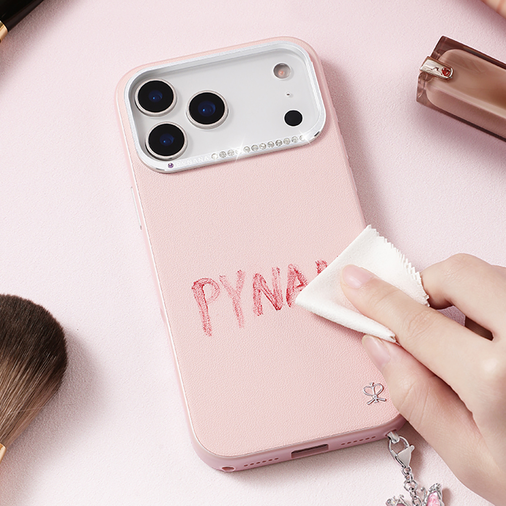 Apple iPhone 17 Pro Kılıf M-safe Şarj Özellikli Deri Tasarımlı Pynana Starry Serisi Kapak - 7