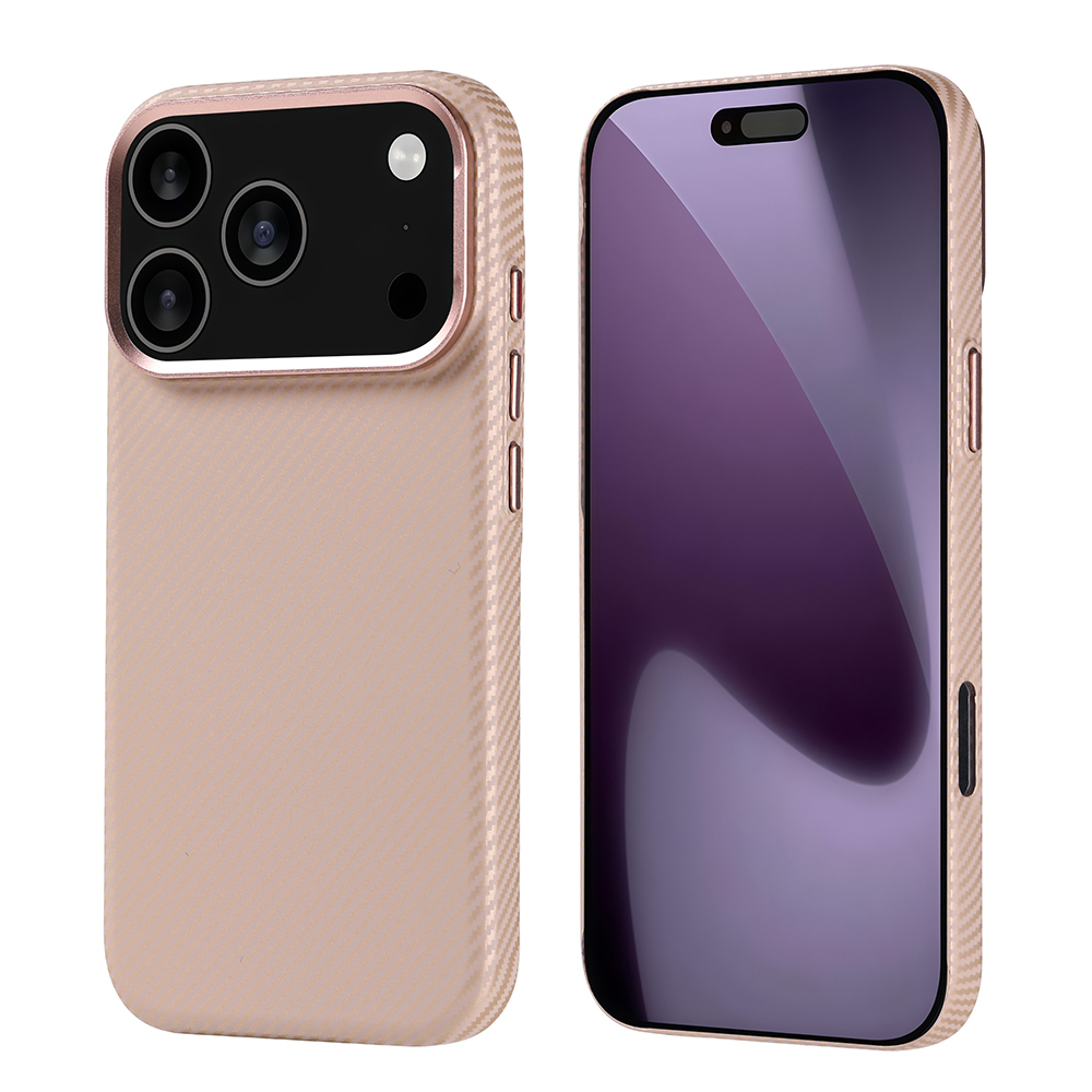 Apple iPhone 17 Pro Kılıf M-safe Şarj Özellikli Karbon Fiber Görünümlü Zore Nekst Kapak - 4