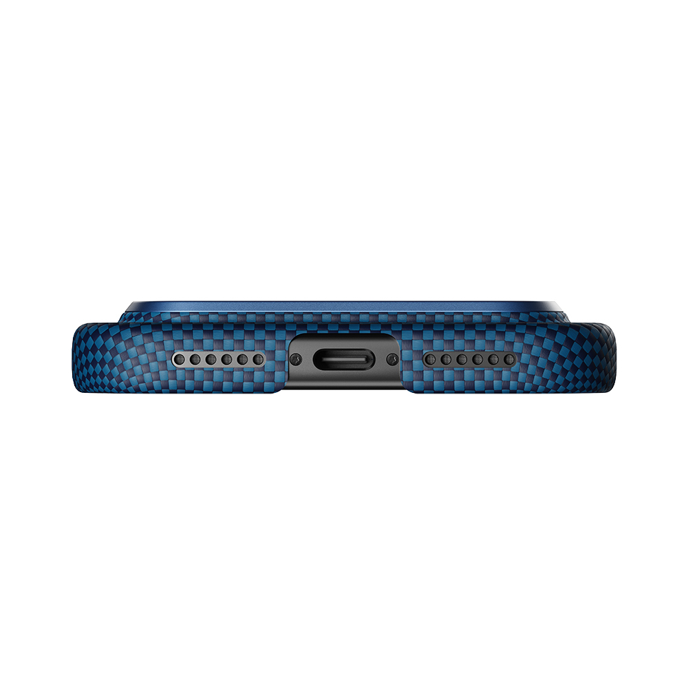 Apple iPhone 17 Pro Kılıf M-safe Şarj Özellikli Lumintex Fosforlu Pitaka Tactile Woven Starpeak Serisi Milky Way Galaxy Kapak - 7