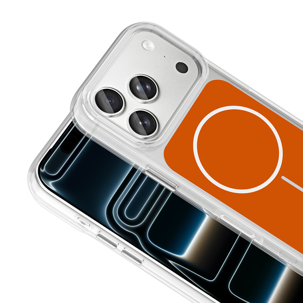 Apple iPhone 17 Pro Kılıf M-Safe Şarj Özellikli Metal Buton Tasarımlı Zore İkonik Sert Silikon Kapak - 12