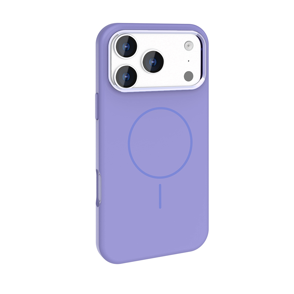 Apple iPhone 17 Pro Kılıf M-Safe Şarj Özellikli Metal Kamera Çerçeveli Zore Edi Silikon Kapak - 10