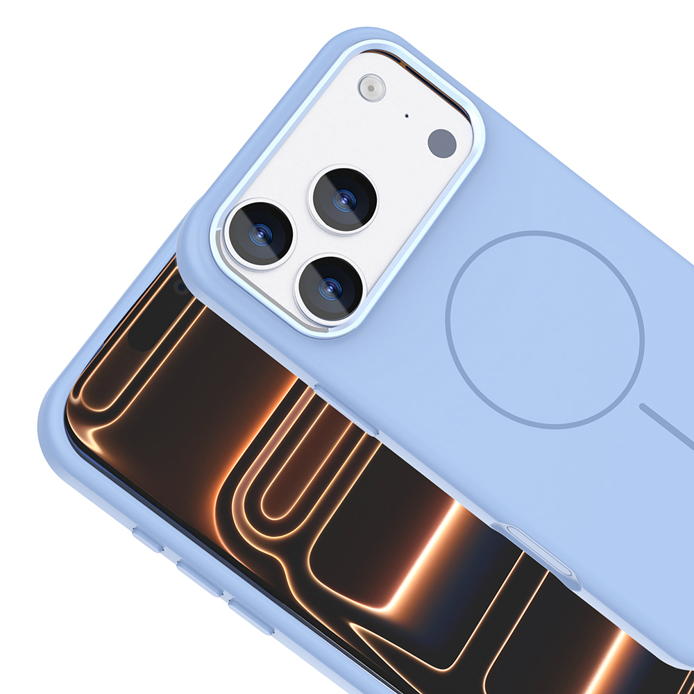 Apple iPhone 17 Pro Kılıf M-Safe Şarj Özellikli Metal Kamera Çerçeveli Zore Edi Silikon Kapak - 18