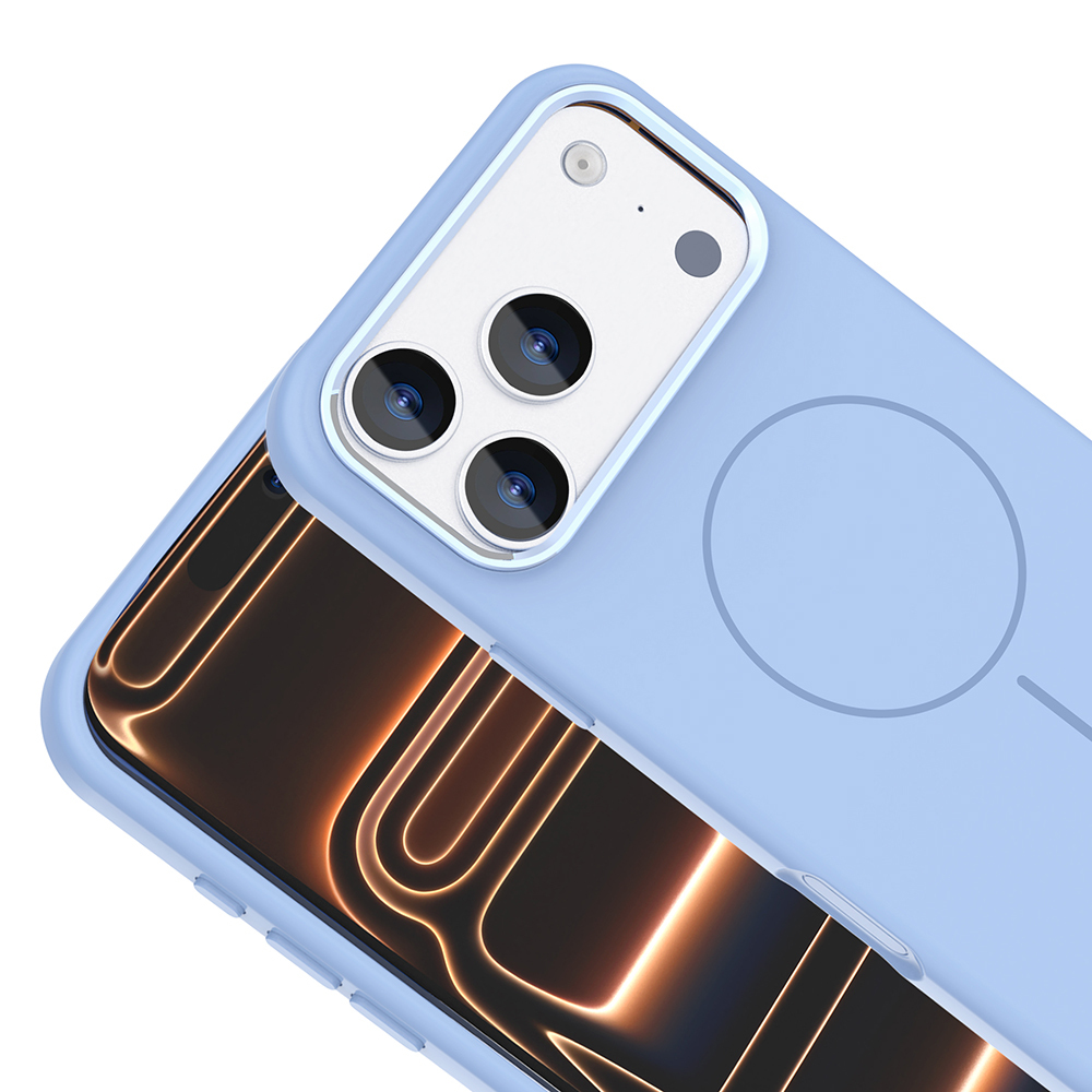 Apple iPhone 17 Pro Kılıf M-Safe Şarj Özellikli Metal Kamera Çerçeveli Zore Edi Silikon Kapak - 20
