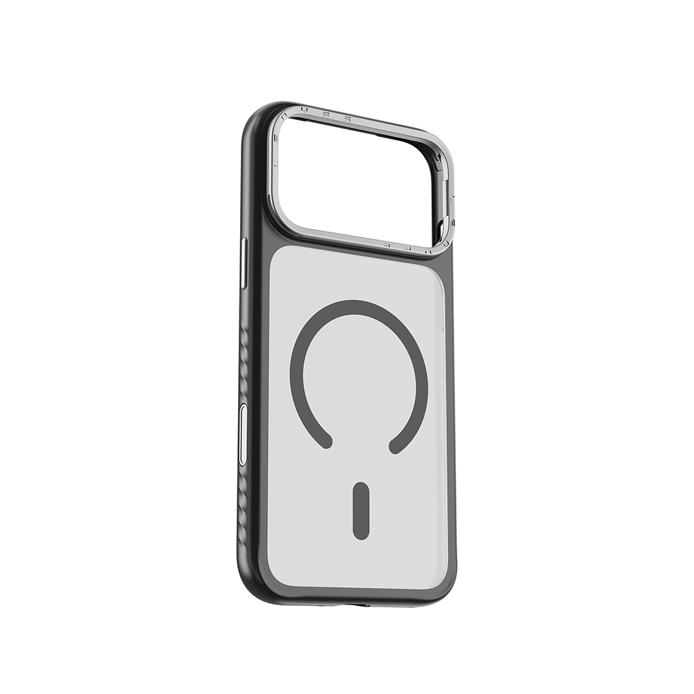 Apple iPhone 17 Pro Kılıf M-safe Şarj Özellikli Metal Kamera Standlı Lenyes CK226 PC Kapak - 1