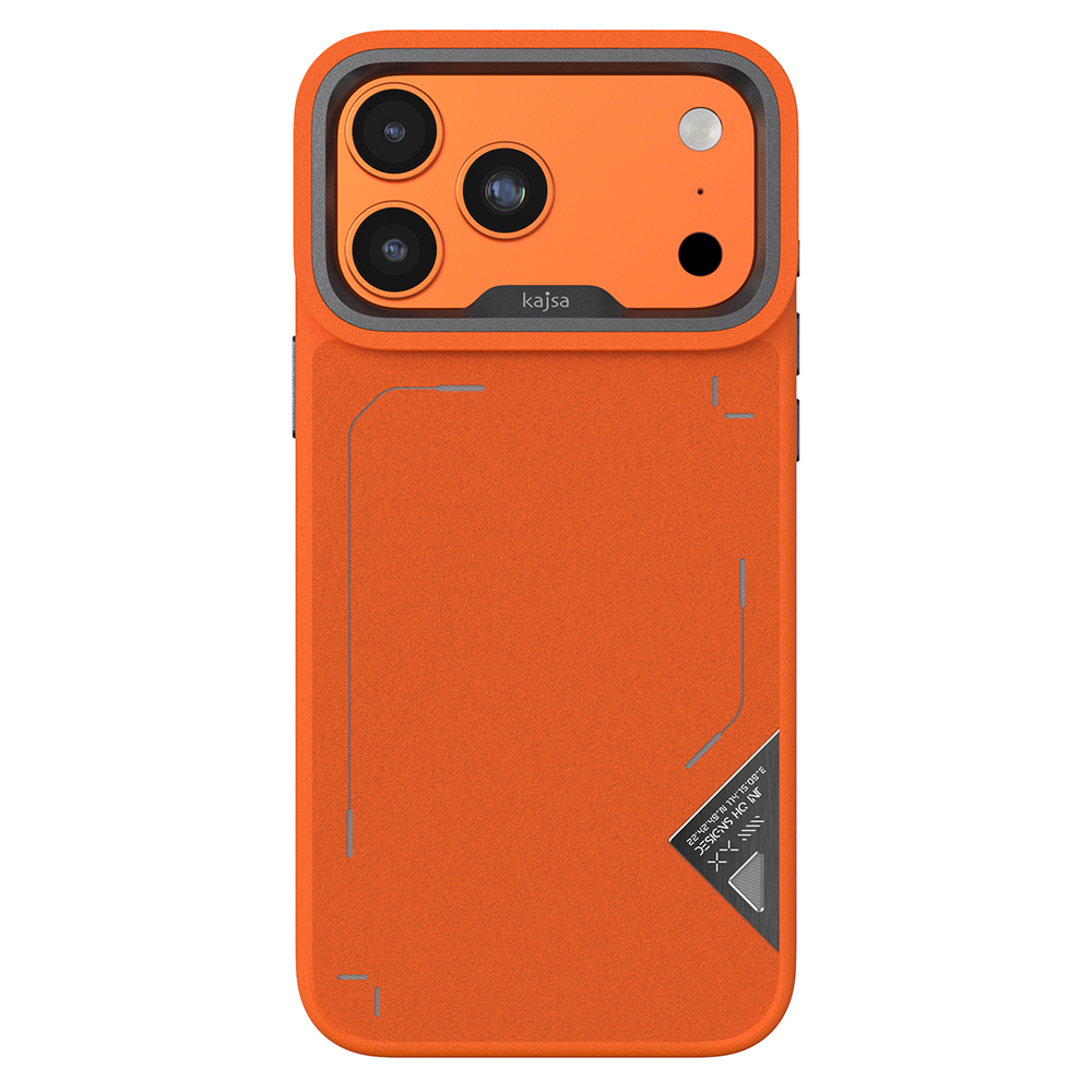 Apple iPhone 17 Pro Kılıf M-safe Şarj Özellikli O-Ring Metal Kamera Çerçeveli Kajsa Matrix Collection Kapak - 4