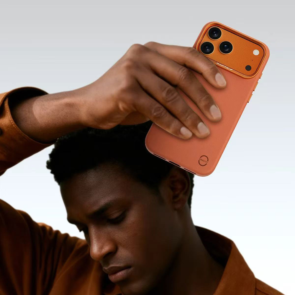 Apple iPhone 17 Pro Kılıf M-Safe Şarj Özellikli Polimerik Deri Raptic Urban Nano Kapak - 21