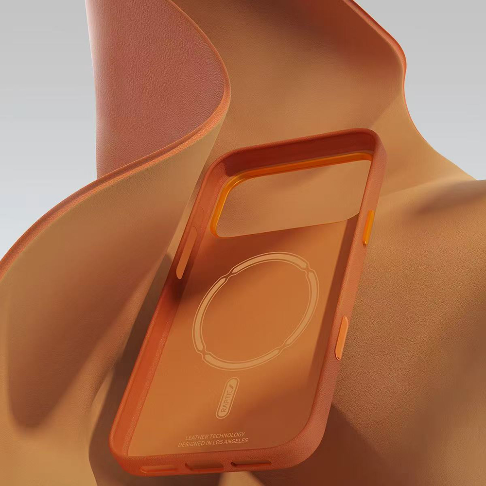 Apple iPhone 17 Pro Kılıf M-Safe Şarj Özellikli Polimerik Deri Raptic Urban Nano Kapak - 22