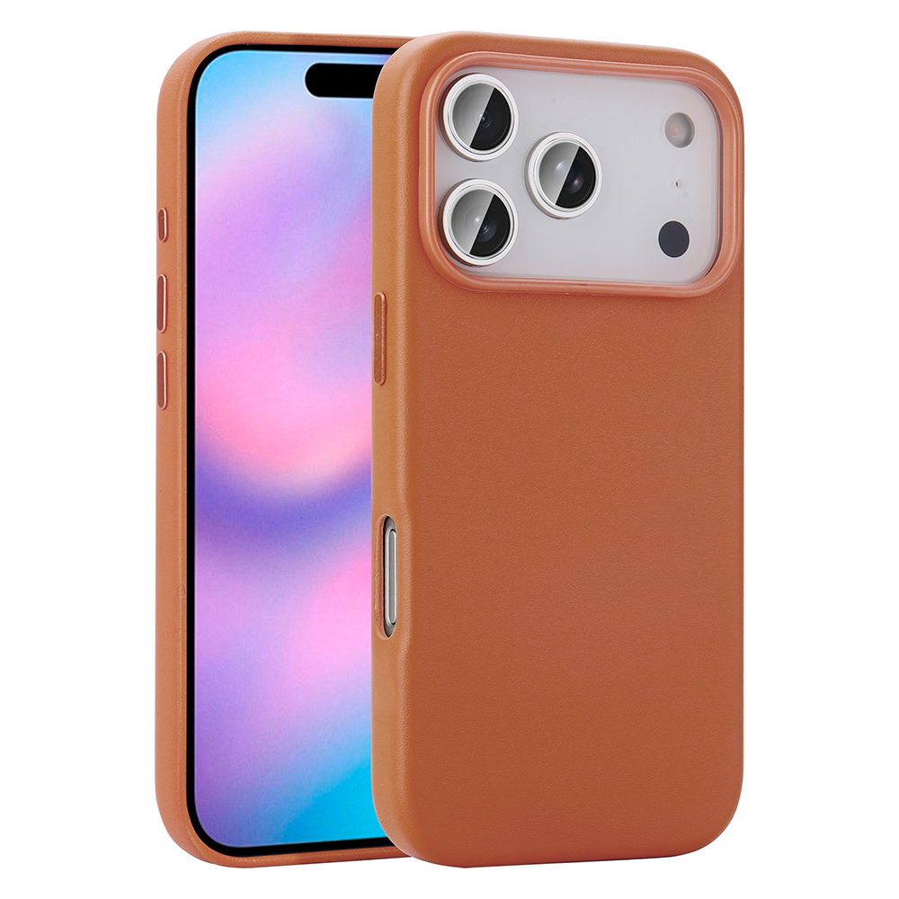 Apple iPhone 17 Pro Kılıf M-safe Şarj Özellikli PU Deri Görünümlü Zore Kupra Kapak - 1