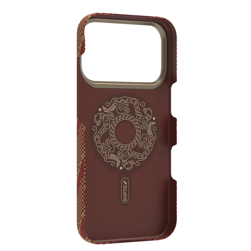Apple iPhone 17 Pro Kılıf M-safe Şarj Özellikli Raptic Aramid Skin Bionic Serisi Kapak - 4