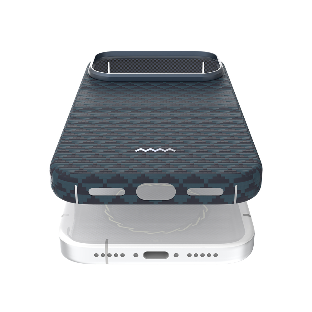 Apple iPhone 17 Pro Kılıf M-safe Şarj Özellikli Raptic Aramid Skin Origin Serisi Kapak - 20