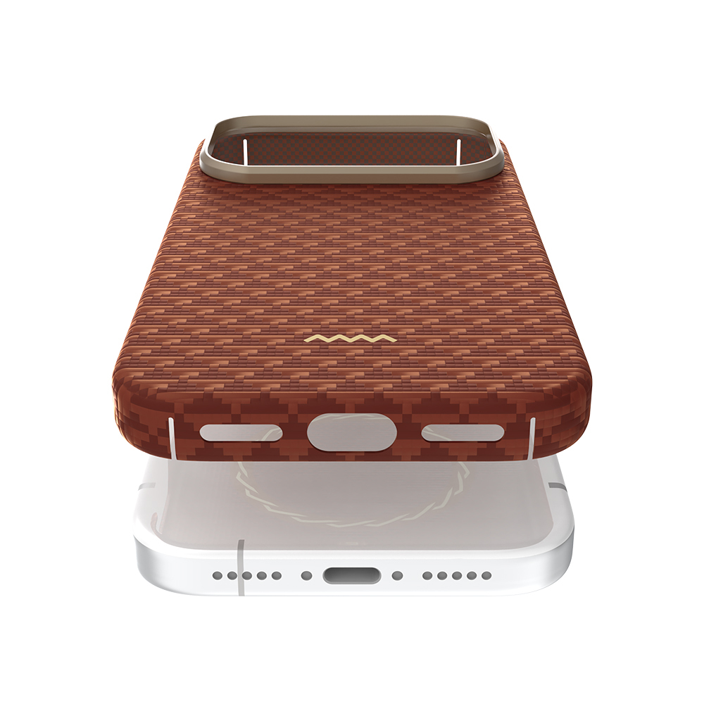 Apple iPhone 17 Pro Kılıf M-safe Şarj Özellikli Raptic Aramid Skin Origin Serisi Kapak - 21