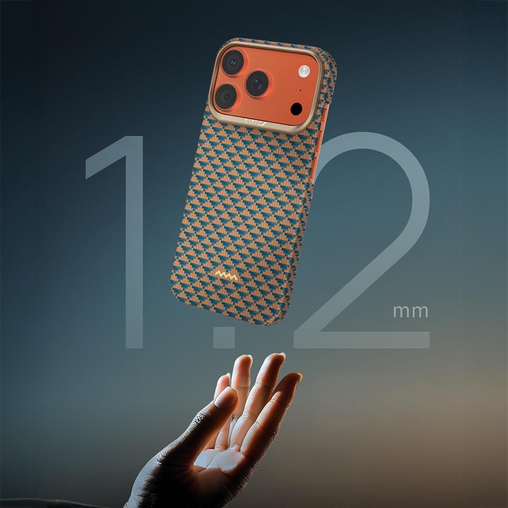 Apple iPhone 17 Pro Kılıf M-safe Şarj Özellikli Raptic Aramid Skin Origin Serisi Kapak - 37