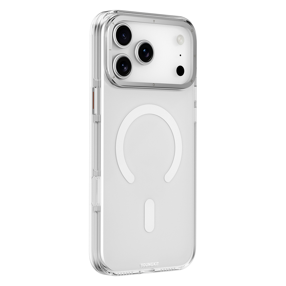 Apple iPhone 17 Pro Kılıf M-safe Şarj Özellikli Şeffaf Youngkit Crystal Shield Serisi Kapak - 4