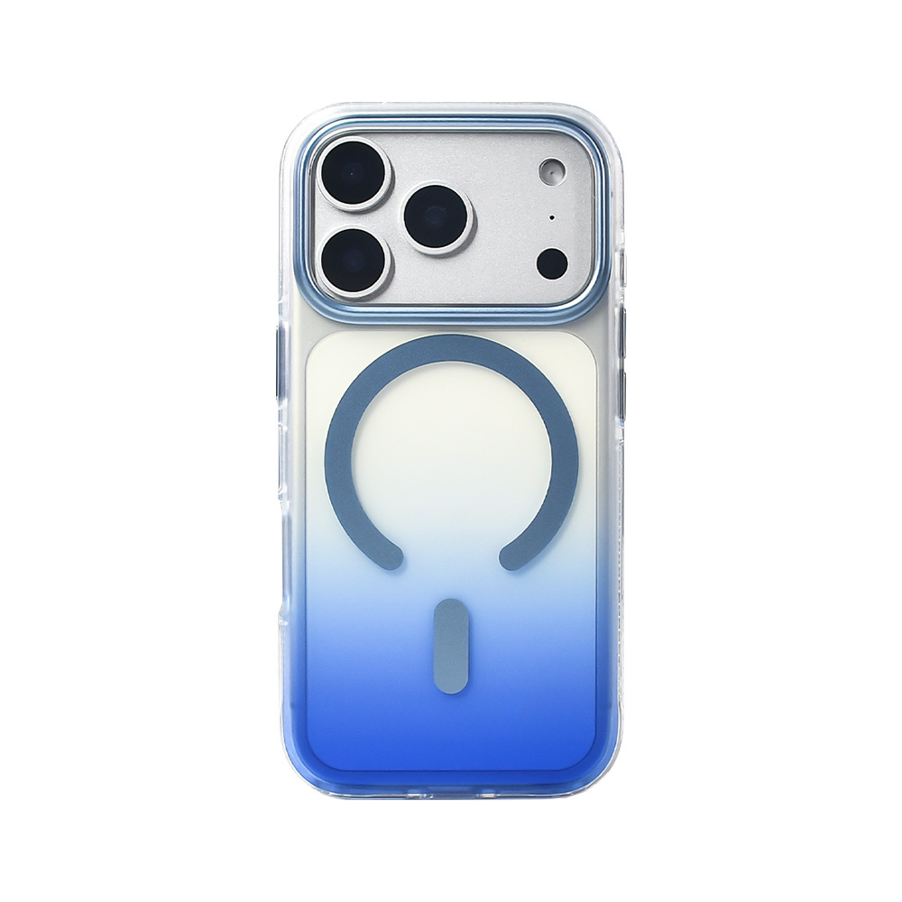 Apple iPhone 17 Pro Kılıf M-safe Şarj Özellikli Transparan Renk Geçişli Zore Toros Kapak - 14