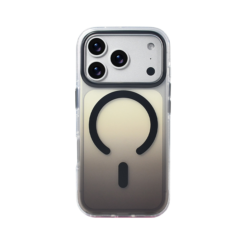 Apple iPhone 17 Pro Kılıf M-safe Şarj Özellikli Transparan Renk Geçişli Zore Toros Kapak - 8
