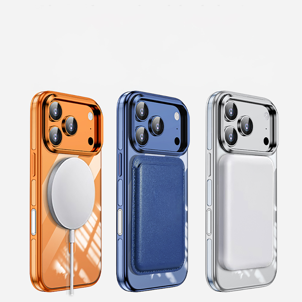Apple iPhone 17 Pro Kılıf M-safe Şarj Özellikli Wlons Standlı Efsane Kapak - 13