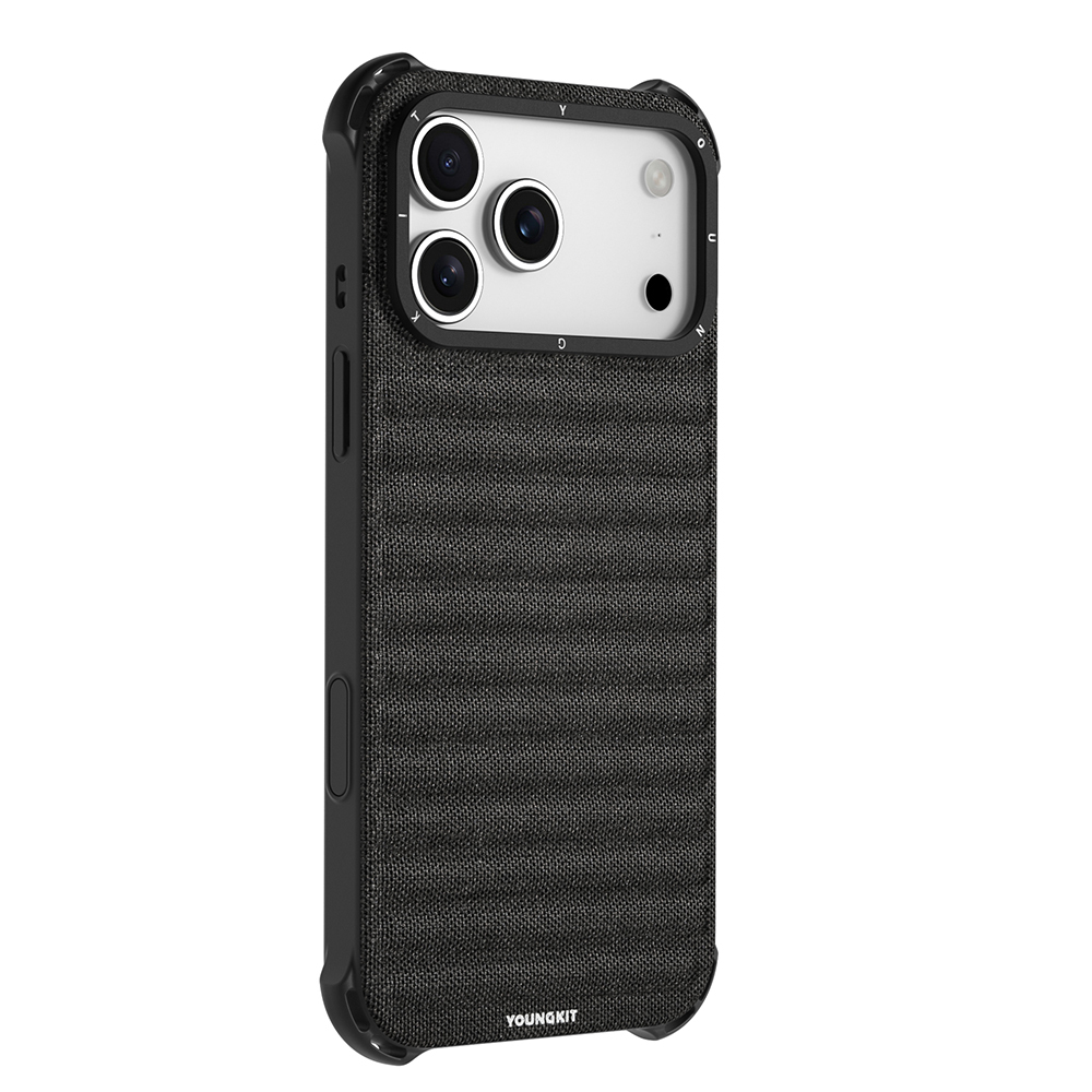 Apple iPhone 17 Pro Kılıf M-safe Şarj Özellikli Youngkit Canvas Serisi Kapak - 7