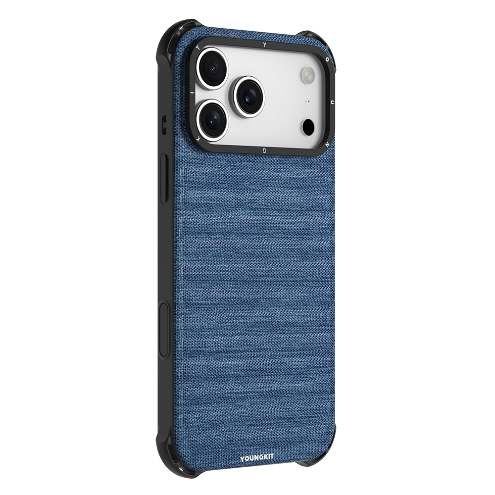 Apple iPhone 17 Pro Kılıf M-safe Şarj Özellikli Youngkit Canvas Serisi Kapak - 9