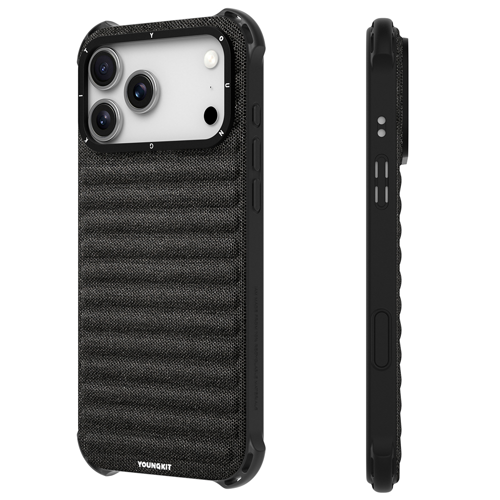 Apple iPhone 17 Pro Kılıf M-safe Şarj Özellikli Youngkit Canvas Serisi Kapak - 12