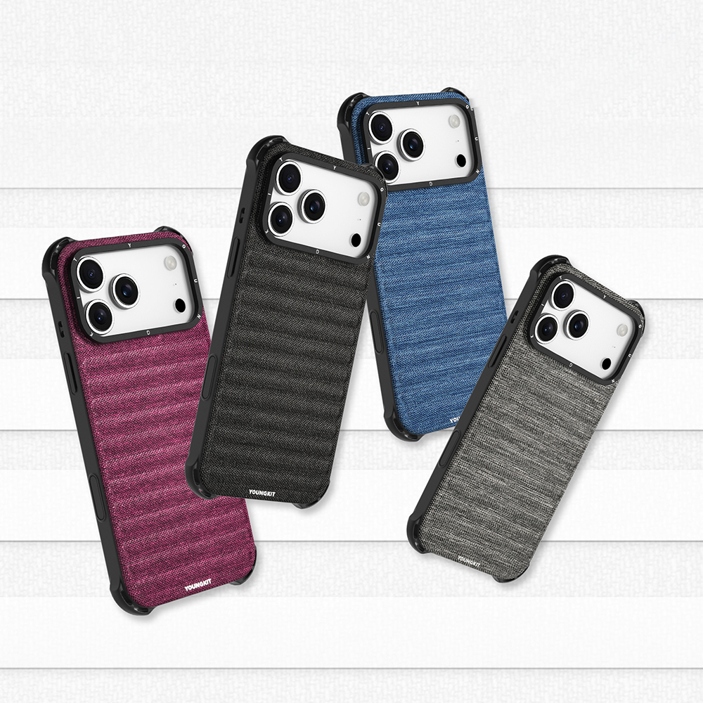 Apple iPhone 17 Pro Kılıf M-safe Şarj Özellikli Youngkit Canvas Serisi Kapak - 18