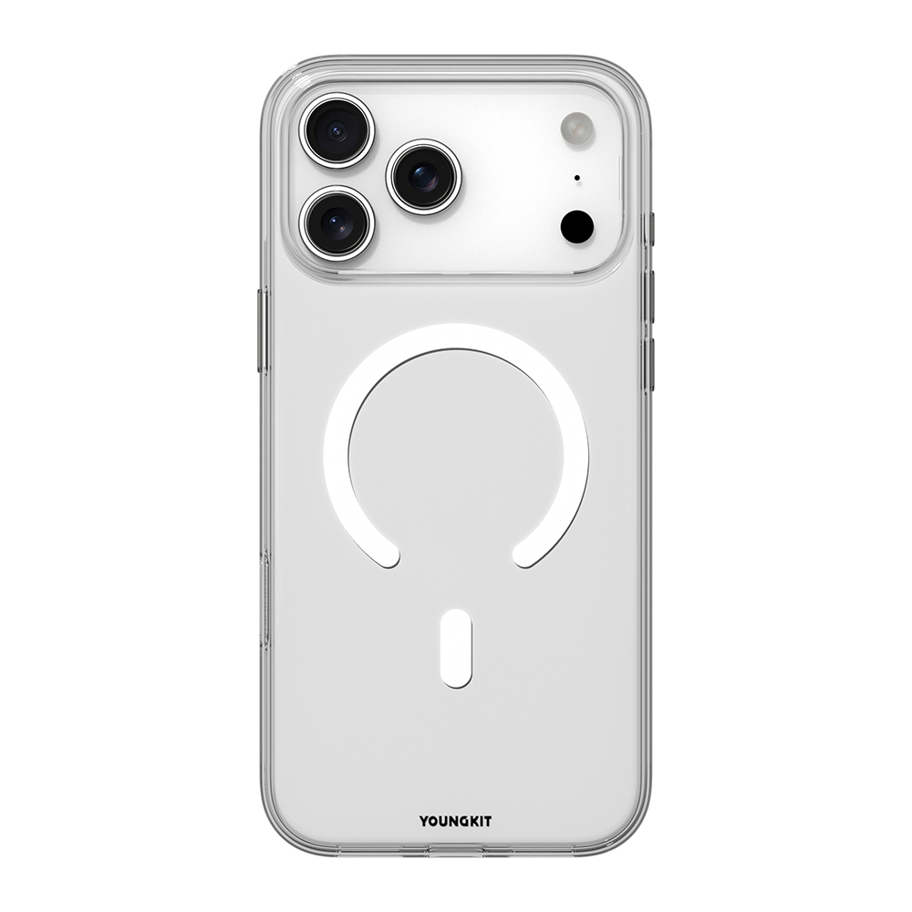 Apple iPhone 17 Pro Kılıf M-safe Şarj Özellikli Youngkit Clear Serisi Kapak - 1