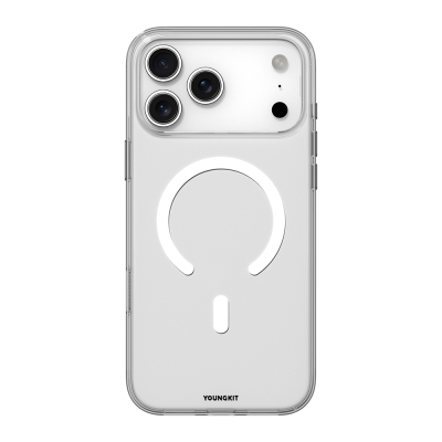 Apple iPhone 17 Pro Kılıf M-safe Şarj Özellikli Youngkit Clear Serisi Kapak Şeffaf
