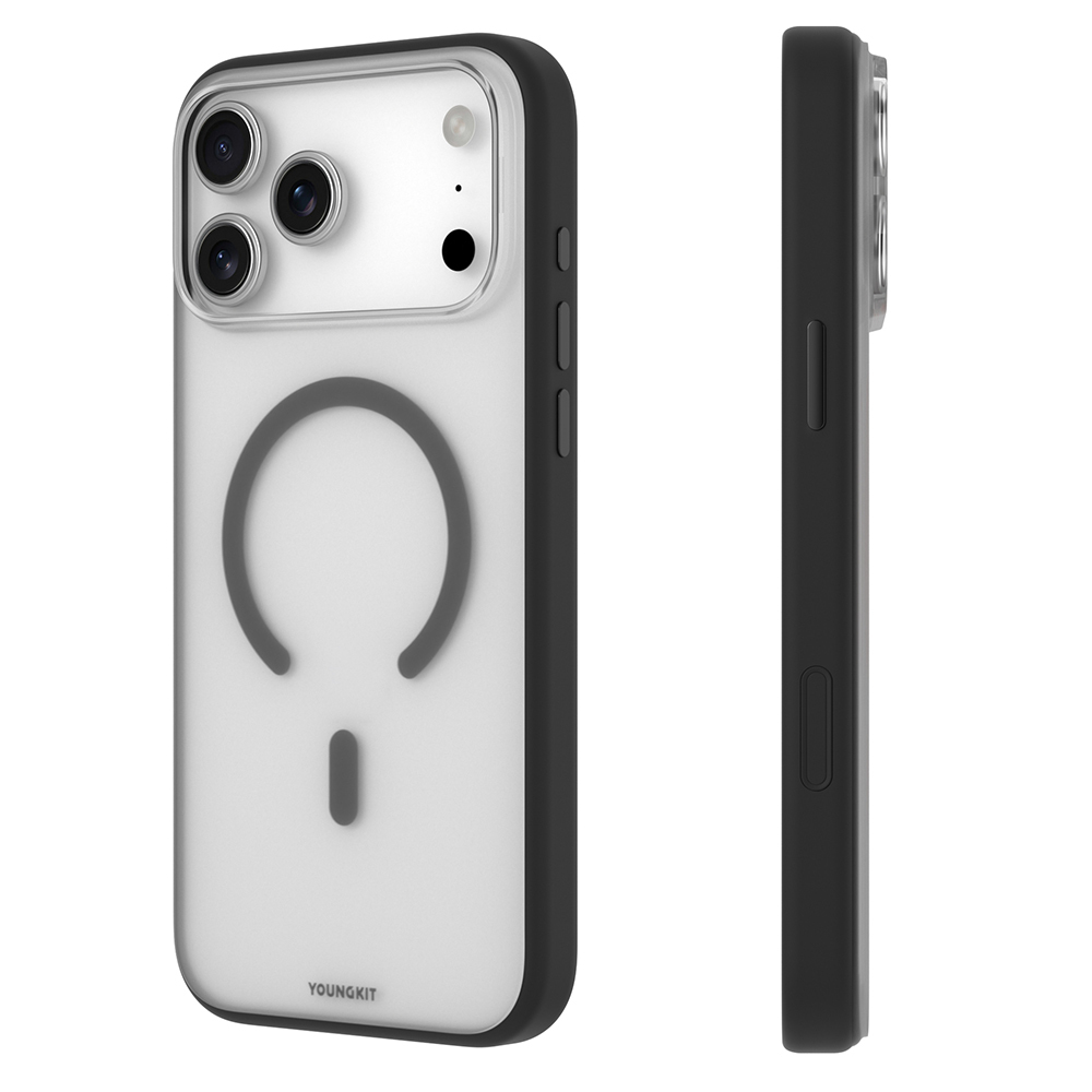 Apple iPhone 17 Pro Kılıf M-safe Şarj Özellikli Youngkit Clear Serisi Kapak - 10