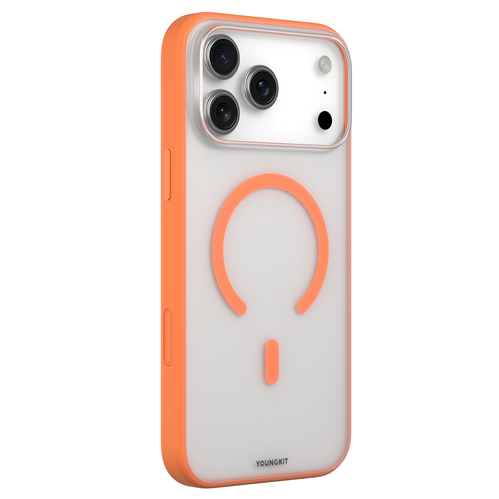 Apple iPhone 17 Pro Kılıf M-safe Şarj Özellikli Youngkit Clear Serisi Kapak - 15