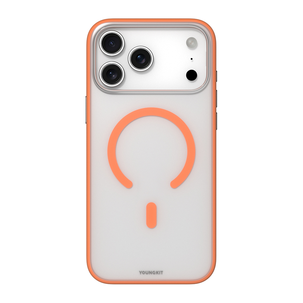 Apple iPhone 17 Pro Kılıf M-safe Şarj Özellikli Youngkit Clear Serisi Kapak - 4