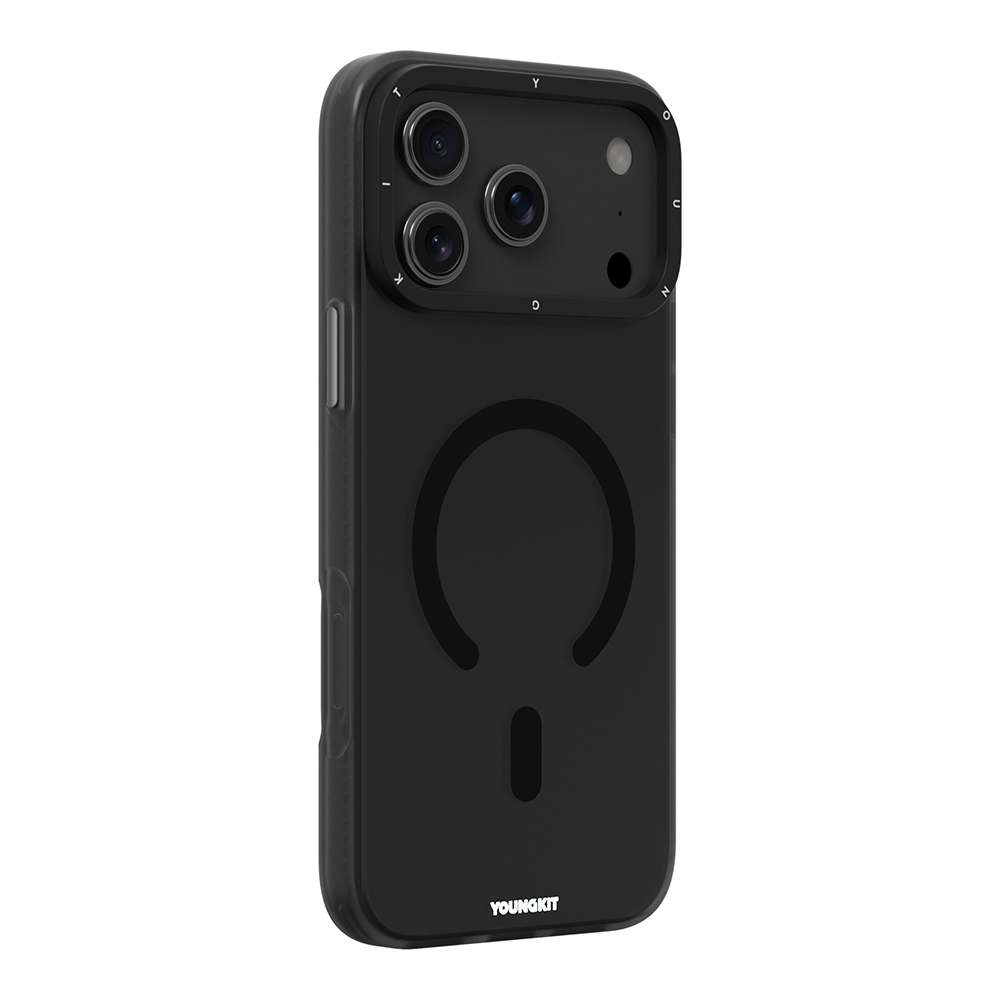 Apple iPhone 17 Pro Kılıf M-safe Şarj Özellikli Youngkit Hidden Sand Serisi Kapak - 4