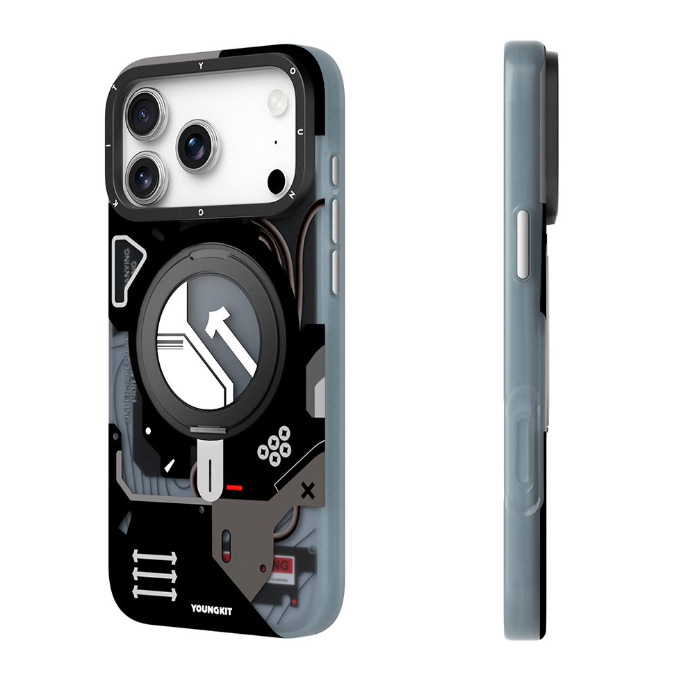Apple iPhone 17 Pro Kılıf M-safe Şarj Özellikli Youngkit Starship Serisi Kapak - 6