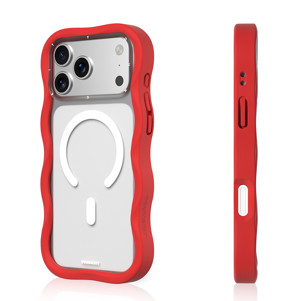 Apple iPhone 17 Pro Kılıf M-safe Şarj Özellikli Youngkit Wave Matte Serisi Kapak - 10