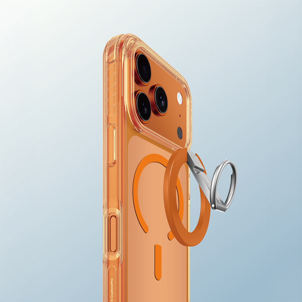 Apple iPhone 17 Pro Kılıf M-safe Şarj Özellikli Yüzük Standlı Amazingthing Titan Pro Serisi Kapak - 19
