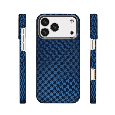 Apple iPhone 17 Pro Kılıf M-Safe Şarj Özellikli Zore Vax Sert PC Kapak Lacivert