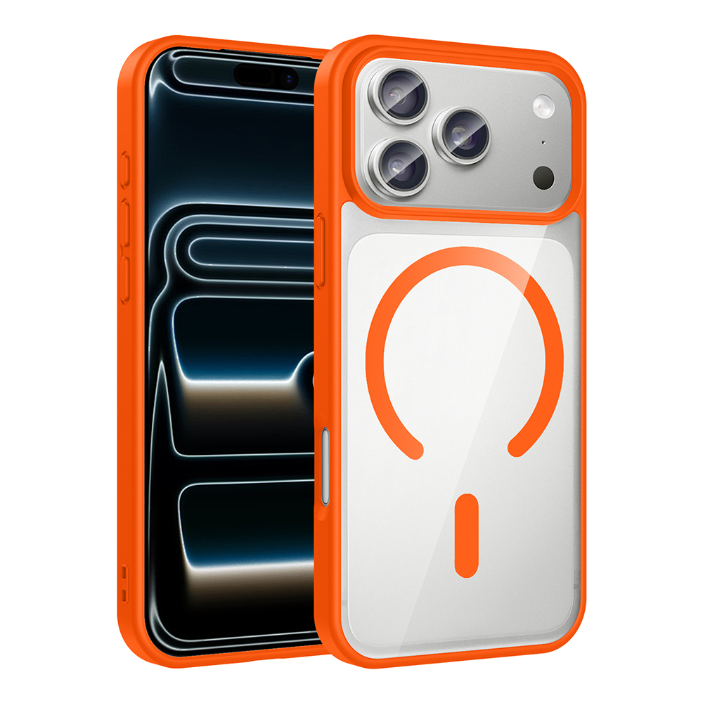 Apple iPhone 17 Pro Kılıf M-safe Wireless Şarj Özellikli Silikon Zore Ege Kapak - 1