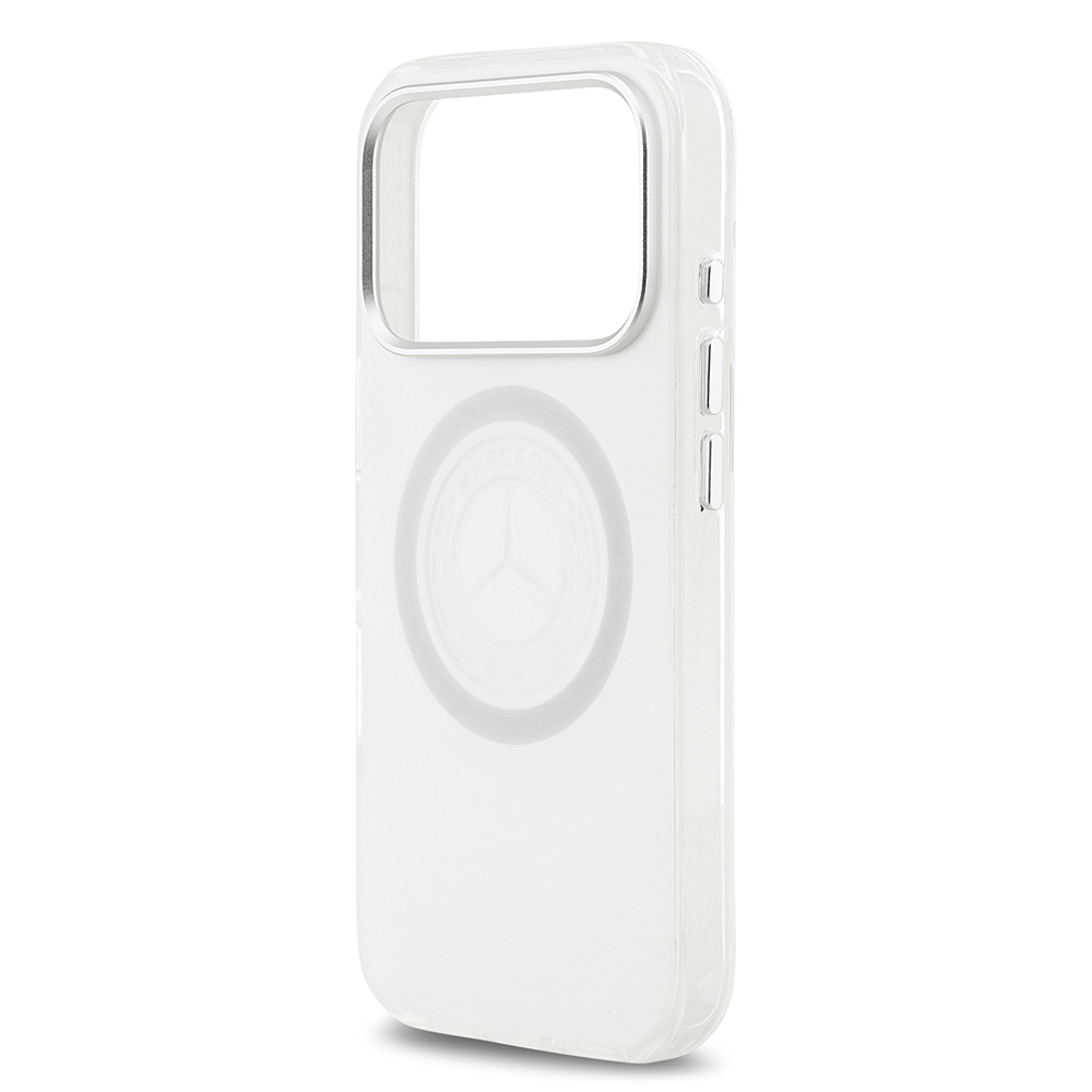 Apple iPhone 17 Pro Kılıf Mercedes Benz Orjinal Lisanslı M-safe Şarj Özellikli Buzlu PC Nostaljik Yıldız Dizayn Kapak - 14