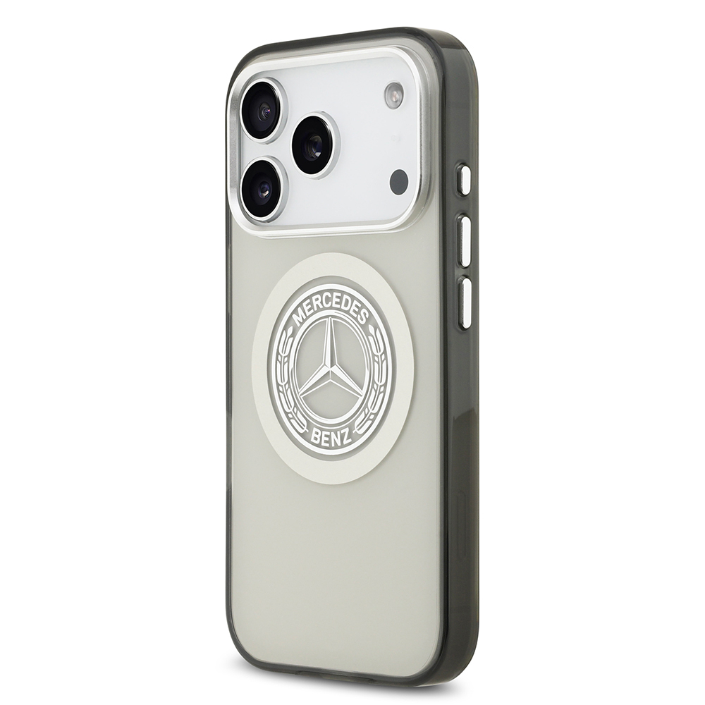 Apple iPhone 17 Pro Kılıf Mercedes Benz Orjinal Lisanslı M-safe Şarj Özellikli Çift Katmanlı PC Nostaljik Yıldız Dizayn Kapak - 18