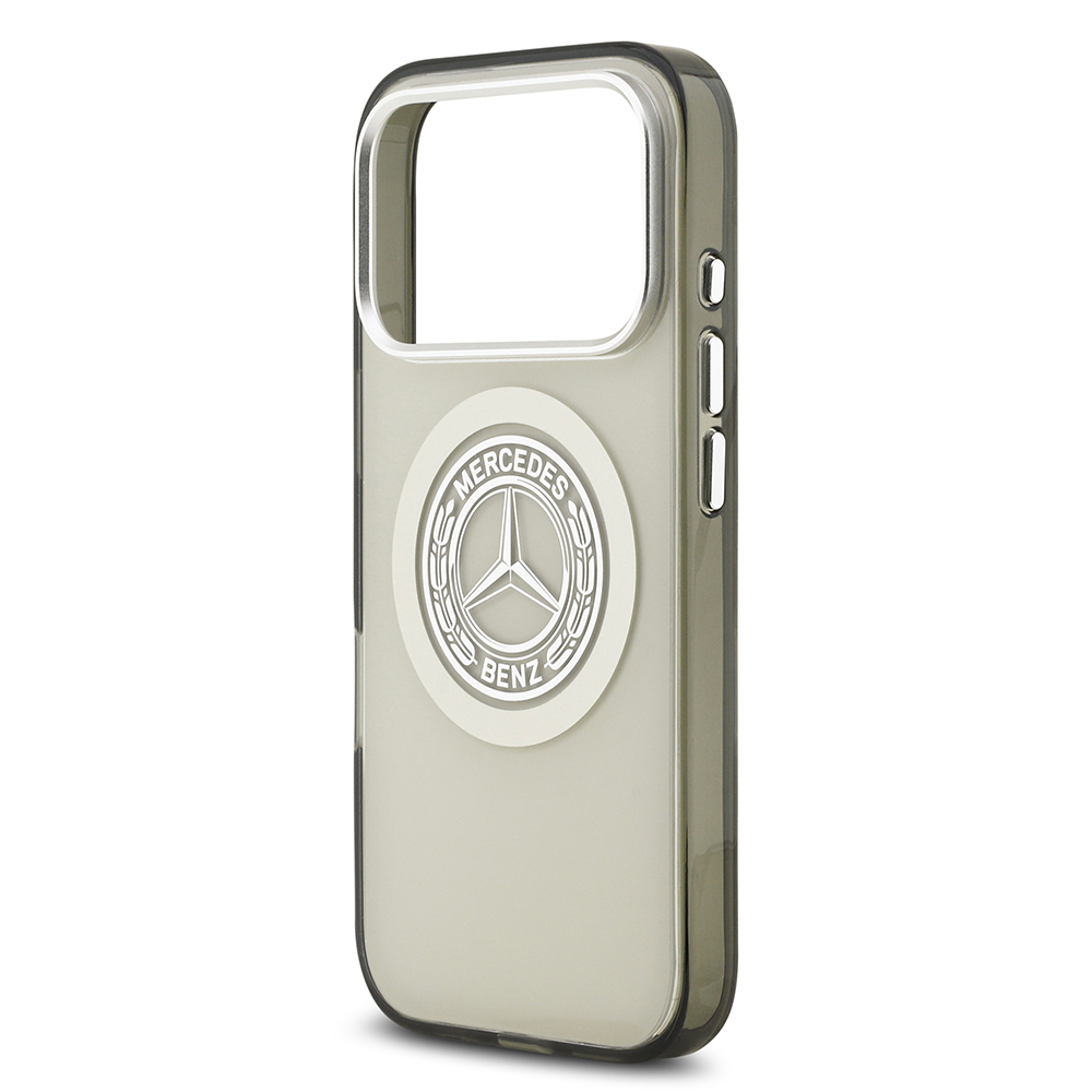 Apple iPhone 17 Pro Kılıf Mercedes Benz Orjinal Lisanslı M-safe Şarj Özellikli Çift Katmanlı PC Nostaljik Yıldız Dizayn Kapak - 22