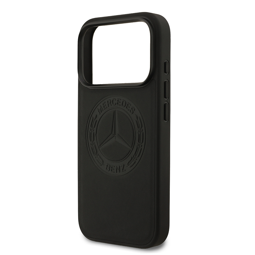 Apple iPhone 17 Pro Kılıf Mercedes Benz Orjinal Lisanslı M-safe Şarj Özellikli Hakiki Deri Nostaljik Yıldız Dizayn Kapak - 7