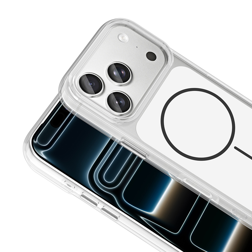 Apple iPhone 17 Pro Kılıf Metal Buton Tasarımlı Zore İkonik Sert Silikon Kapak - 14