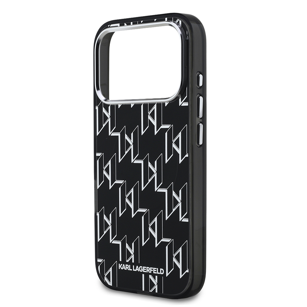 Apple iPhone 17 Pro Kılıf Orjinal Lisanslı M-safe Şarj Özellikli Karl Lagerfeld IML Baskılı Monogram Dizayn Kapak - 7
