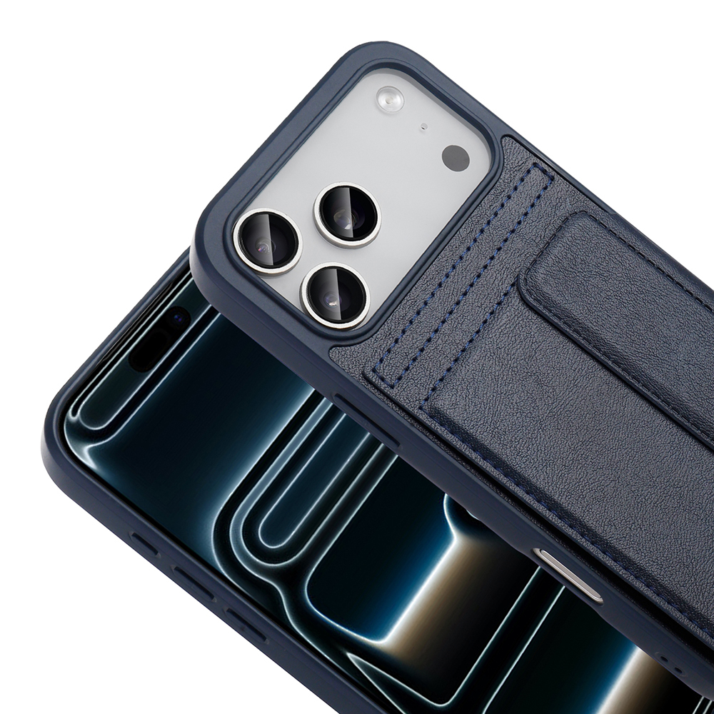 Apple iPhone 17 Pro Kılıf PU Deri Kartlıklı Zore Sevilla Kapak - 8