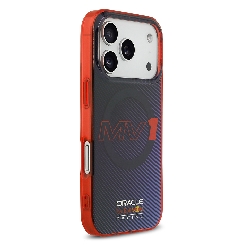 Apple iPhone 17 Pro Kılıf Redbull Orjinal Lisanslı M-safe Şarj Özellikli Çift Katmanlı Çizgi Desenli Sert PC MV Kapak - 6
