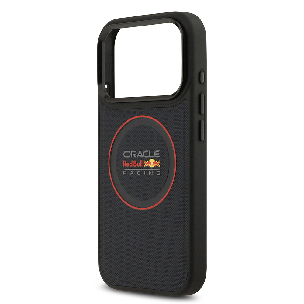 Apple iPhone 17 Pro Kılıf Redbull Orjinal Lisanslı M-safe Şarj Özellikli Kırmızı Halka ve Logo Kabartmalı PU Deri Kapak - 7
