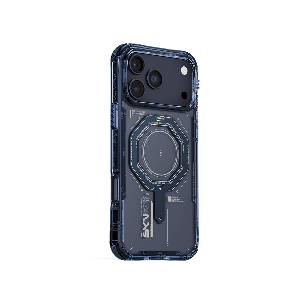 Apple iPhone 17 Pro Kılıf SkinArma M-safe Şarj Özellikli Airbag Tasarımlı Magma Kapak - 7