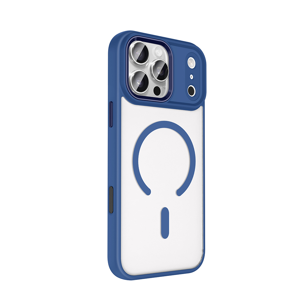 Apple iPhone 17 Pro Kılıf Wireless Şarj Özellikli Zore Krom M-safe Silikon Kapak - 9