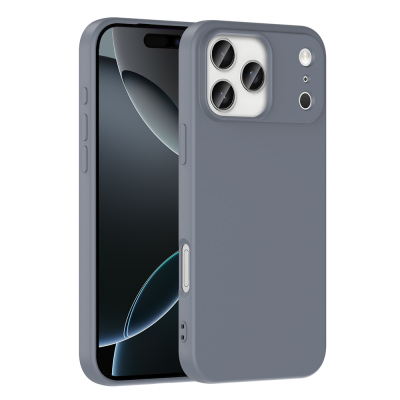 Apple iPhone 17 Pro Kılıf Zore Mara Lansman Kapak Gri