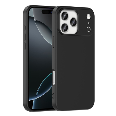 Apple iPhone 17 Pro Kılıf Zore Mara Lansman Kapak Siyah